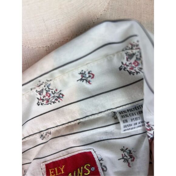 Vintage Floral Striped Ely Plains Pearl Snap - Picture 10 of 10